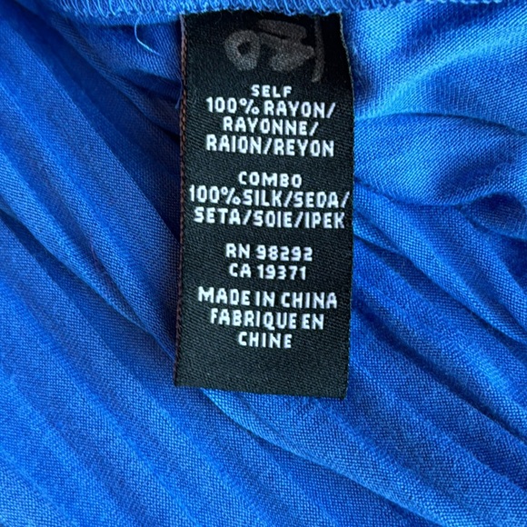 Tibi blue 🧵 pleated dress size 8 - Picture 9 of 9